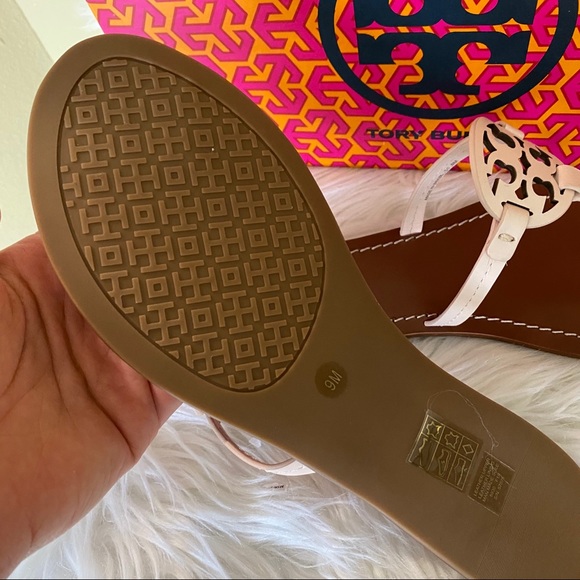 New Tory Burch gabriel leather T strap sandals - Picture 7 of 11